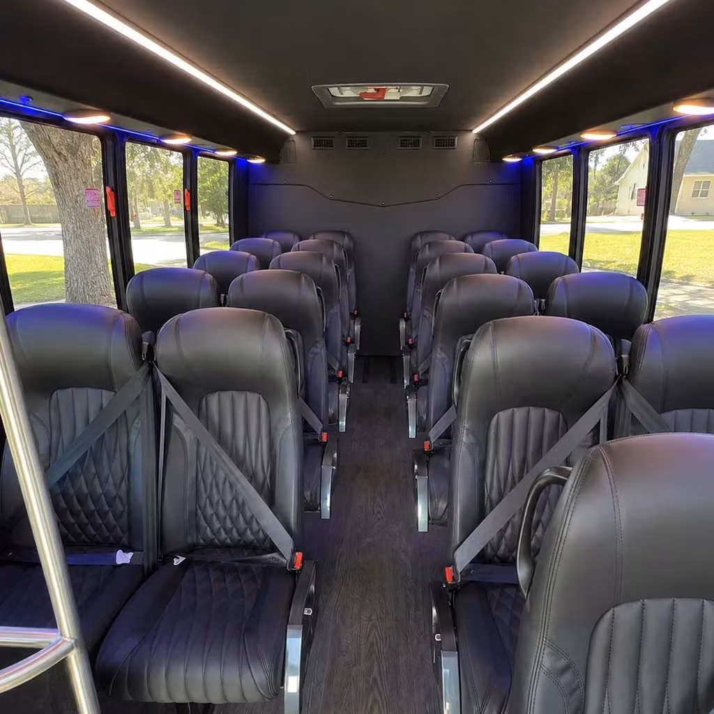 28 passenger minibus inside