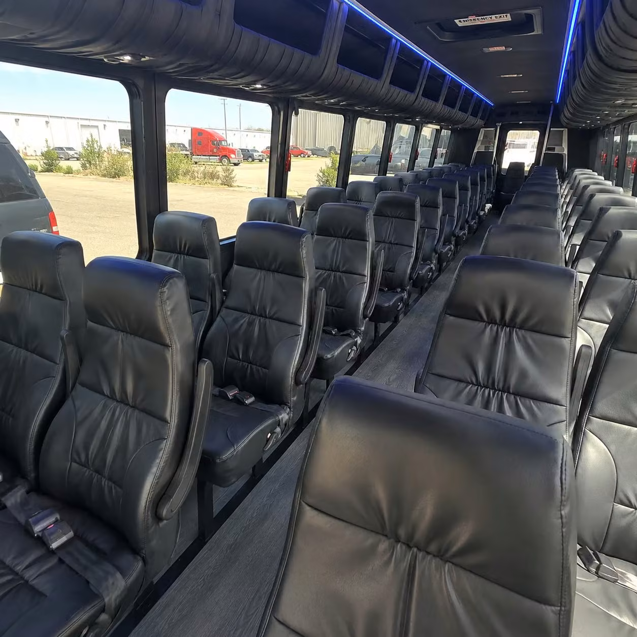 28 passenger minibus interior