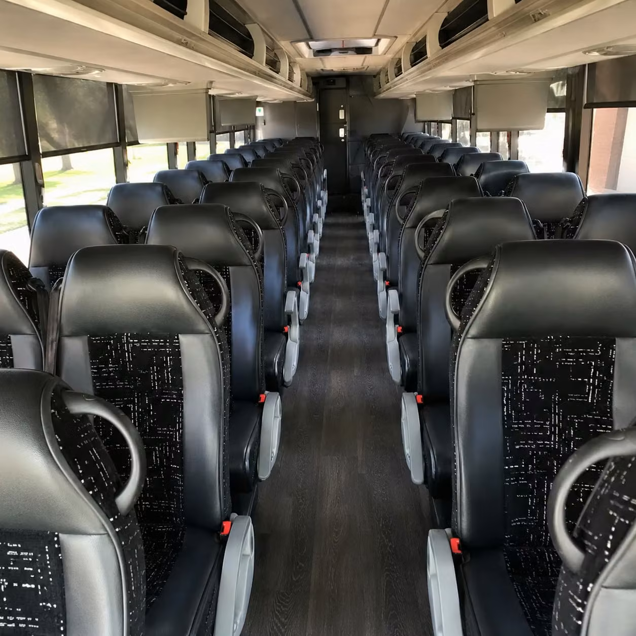 concord charter bus rental interior