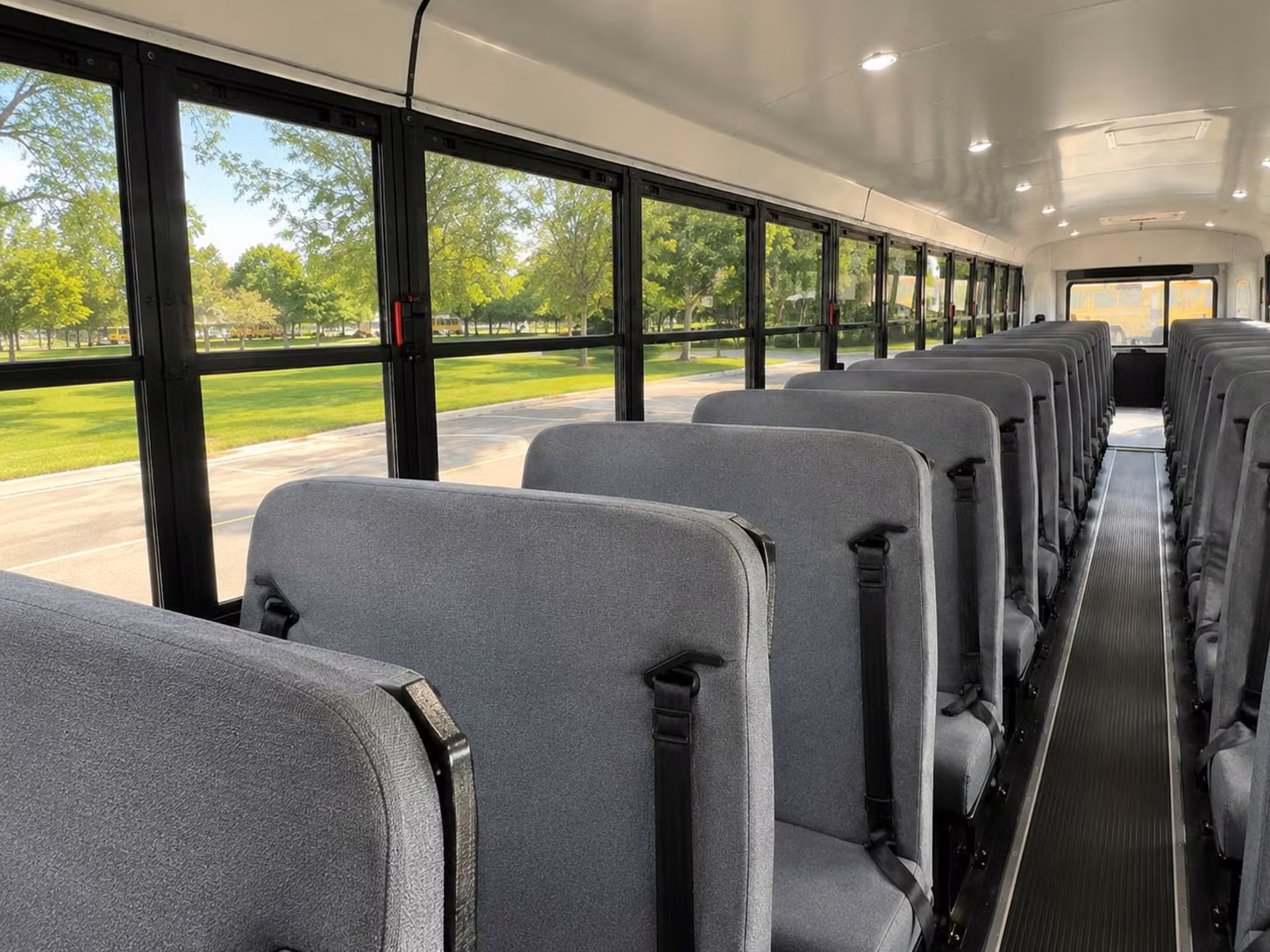 school bus interior